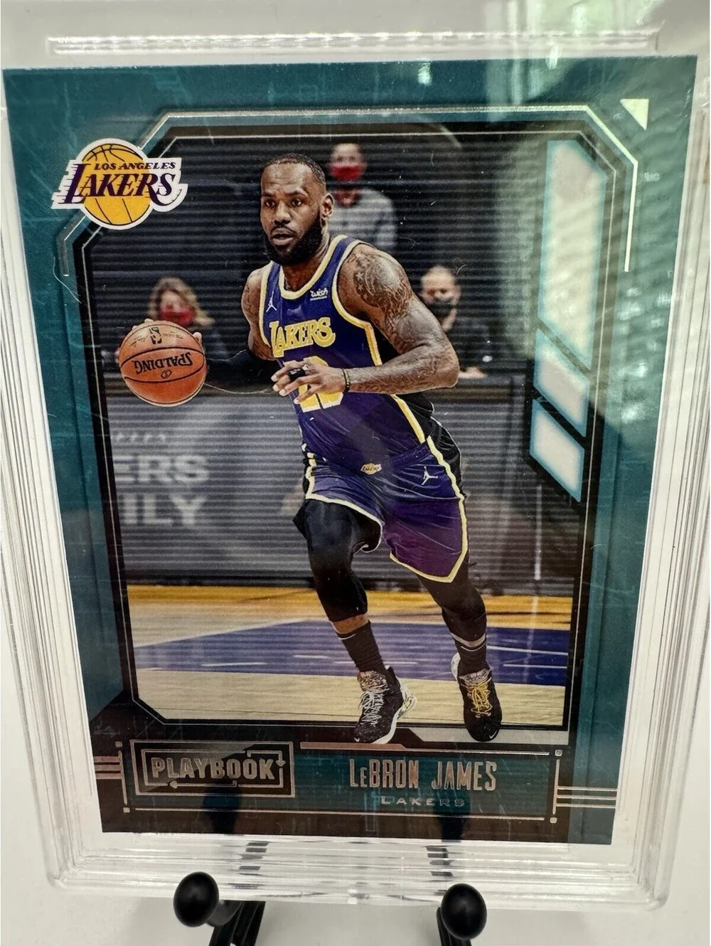 Lebron James 2020-21 Chronicles Playbook #178 Graded 8 Near Mint